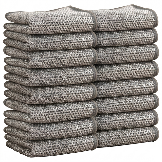 은빛싹싹 노스크레치 대용량 은사 주방 수세미, 1세트, 20개입