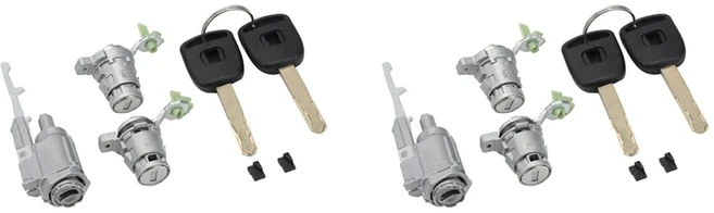 혼다 CR-V 2002-2006 용 2X 문짝 잠금 실린더 키트 혼다 Elements2003-2011 72185-S9A-013 문짝 잠금 실린, 한개옵션2, 한개옵션1, 01 Silver