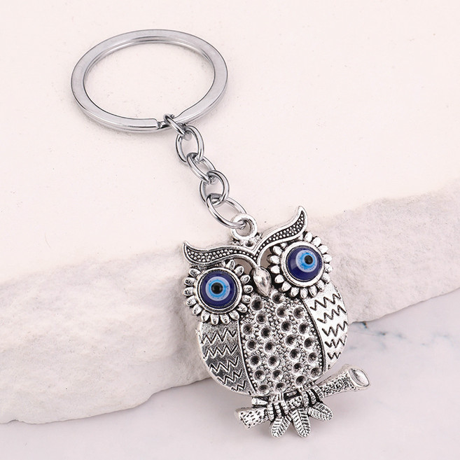 쁘띠꼬모 행운가득 부엉이 열쇠고리 자동차 키링 선물 H521326, 1개