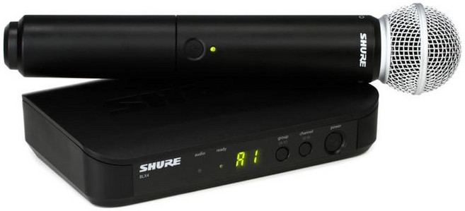SHURE 슈어 BLX24 SM58 무선 핸드마이크 900Mhz
