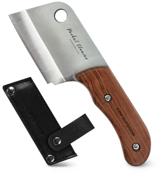 카즈미 포켓 클리버 캠핑용 칼 휴대용 나이프, 1개