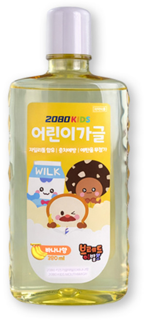 2080 어린이 가글 마일드 바나나향, 380ml, 1개입, 1개