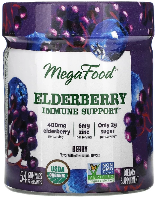 MegaFood 엘더베리 이뮨 써포트 베리 구미젤리 54개, 1개 - 쿠팡