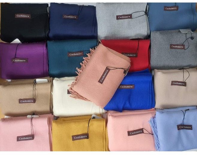 캐시미어 머플러 커플 선물 따뜻하고 부드러운 남자 여자 목도리