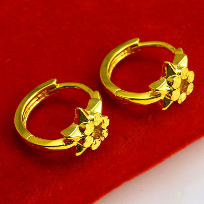 純金9999 黃金耳環 耳扣 女款 小巧 飾品