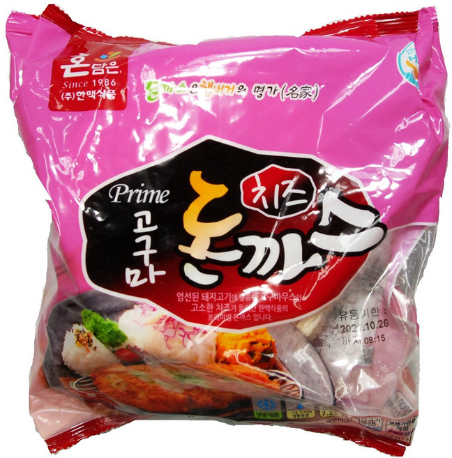 무료 한맥 고구마치즈돈까스(200gx5) | 치킨스톡 에어프, 200g, 1세트