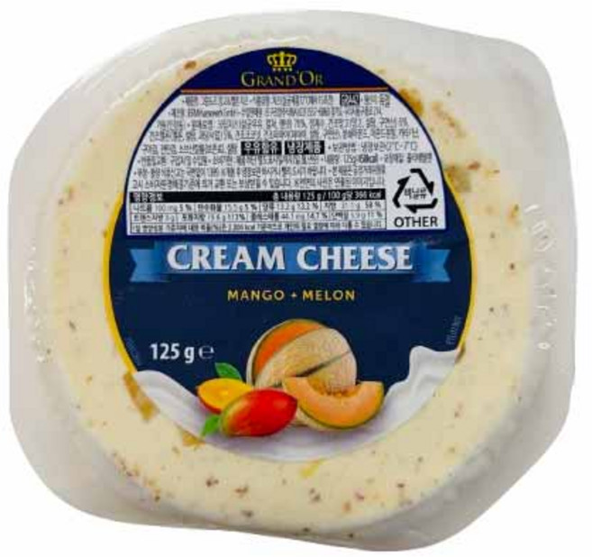 그랑도르 과일치즈 멜론&망고, 2개, 125g