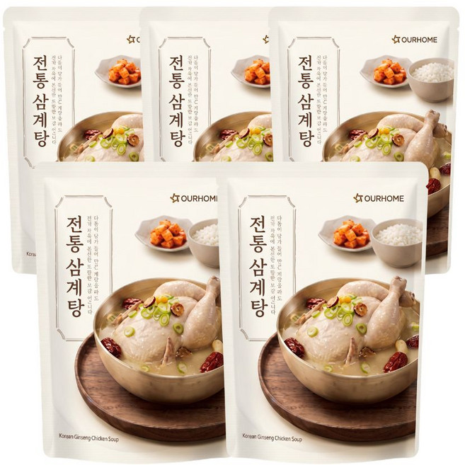 아워홈 전통 삼계탕, 800g, 5개