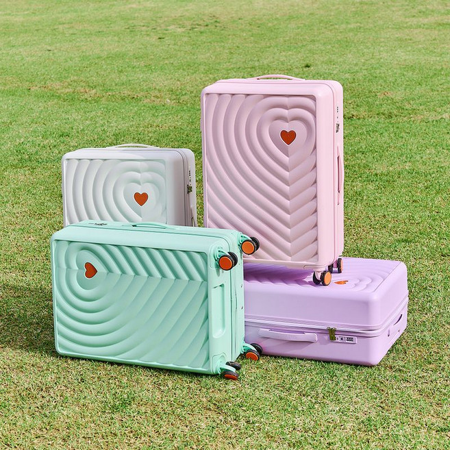 QRANG 하트시티 감성여행 28인치 수하물용 대형 캐리어