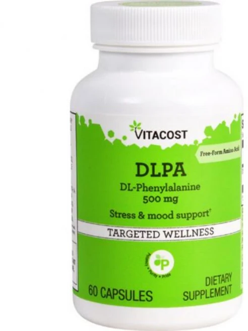 Vitacost 비타코스트 DLPA DL-페닐알라닌 500mg 60 캡슐 영양제 건강보조식품, Vitacost 비타코스트 DLPA DL-페닐알라닌 5 - 쿠팡