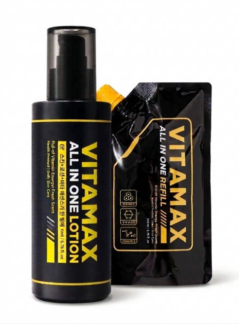 미프 비타맥스 남성용 올인원 로션 본품 200ml + 리필150ml, 1개