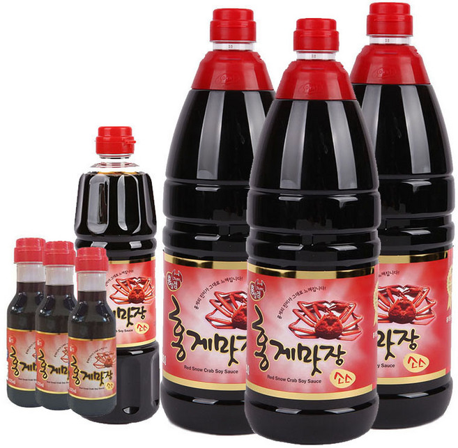 [류맛간장 1100증정]홍게간장 홍일식품 홍게맛장 홍게맛장소스 사은품증정, 3개, 1.8L