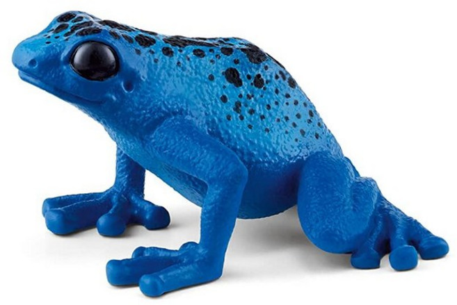 Schleich Wild Life - 아동용 야생 동물 열대우림 정글 장난감 독 다트 개구리 장난감 블루 만 3세 이상, Blue Poison Dart Frog
