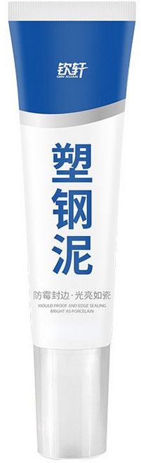 欽軒 塑鋼泥 廚房浴室磁磚美縫密封膠 補漏封邊膠, 1個, 填縫劑【60ml】1支