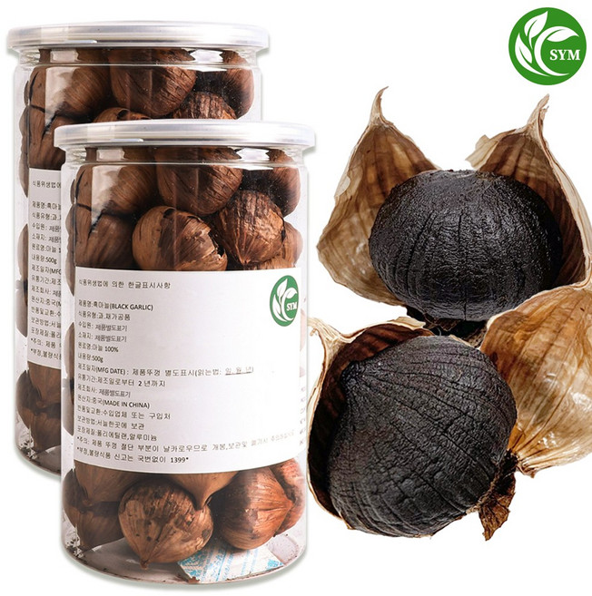 신영몰 발효 흑마늘 직수입 통 흑마늘, 2개