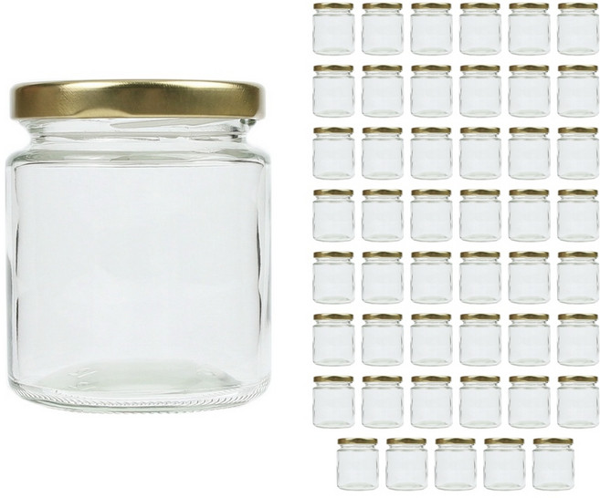 공병상회 DW공통200 유리병 + 63파이/러그캡 골드 180ml, 48개