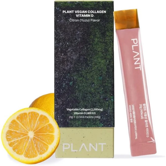 히알루론산 콜라겐 주름 식물 비건 젤리 스틱 + 비타민 D3 400 U | 15 패킷 유즈 2000mg 베이스 부스터 D3V 프리바이오틱스 피부 저분자 펩타이드, 식물 비건 콜라겐 젤리 스틱 + 비타민 D3 400 I, 300g, 1개 - 쿠팡