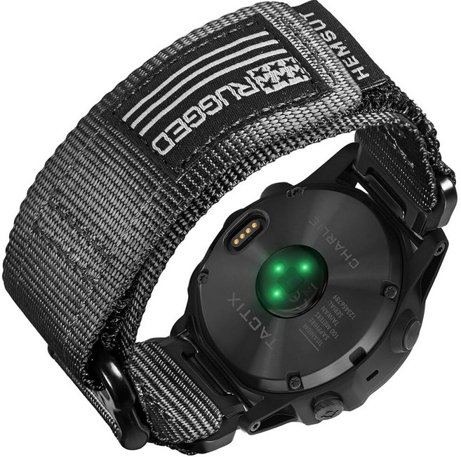 HEMSUT 나일론 스포츠 시계 밴드 Garmin Instinct 3 50mm/Fenix 8 51mm/7X/7X Pro/6X/6X Pro/5X/5X Plus Tactix 7, Small Wrist (6.4'' to 7.4''), 블랙