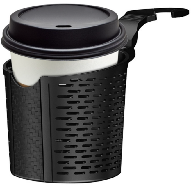 킹콩 자동차 컵홀더 뒷좌석 뒷자리 2열 음료 받침대 컵받침 거치대, 블랙, 1개