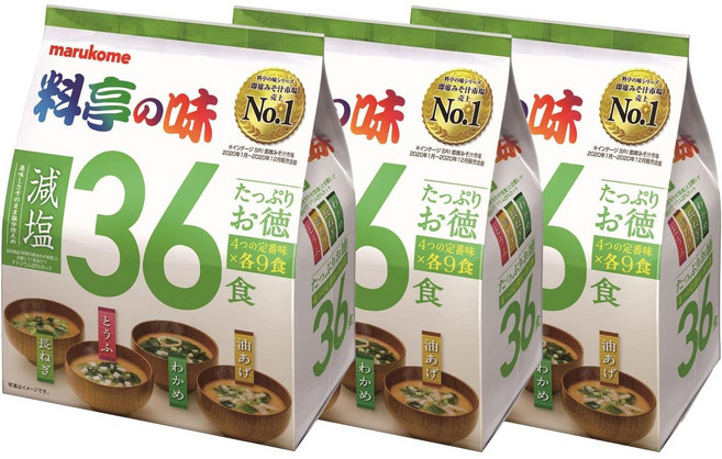 마루코메 요정의맛 저염 미소시루, 549g, 3개