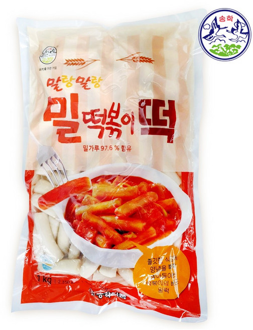 송학 말랑말랑 밀떡볶이 1kg, 1개