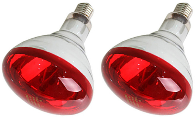 필립스 램프 IR 전구 250W * 2개, BR125 IR 250W 230-250V E27 ES RED