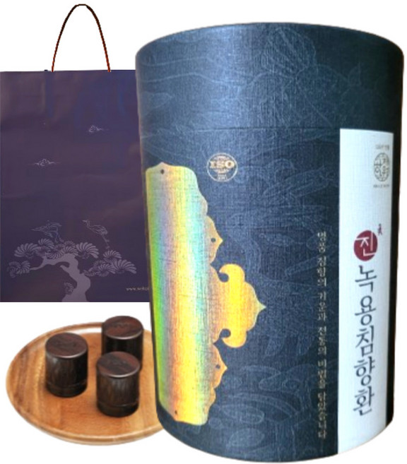 [코스트코]120년 전통 한제원 홍삼 녹용 침향환 침향단 30환 (침향25%)+쇼핑백 부모님 명절 새해 설 추석 실속 선물세트 1세트, 1개, 120g