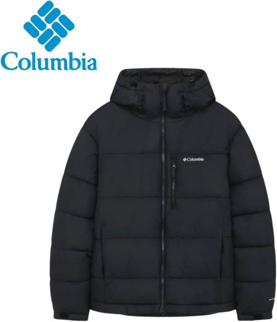 백화점발송 컬럼비아 남성 후드 패딩 점퍼 아웃도어 보온성 일상복 자켓