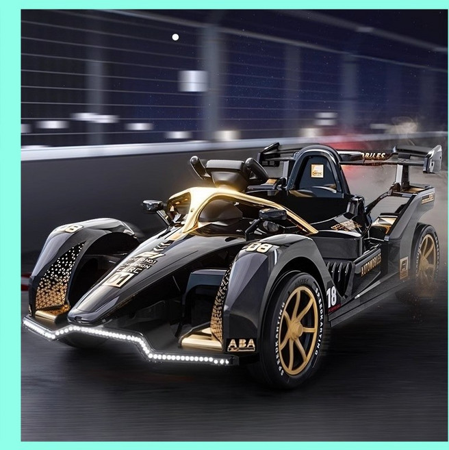 가정용 고카트 전동카트 드리프트 레이싱 전기 루지 개인용 봇 미니, 2) 고급형 (듀얼모터), 블랙, 1개