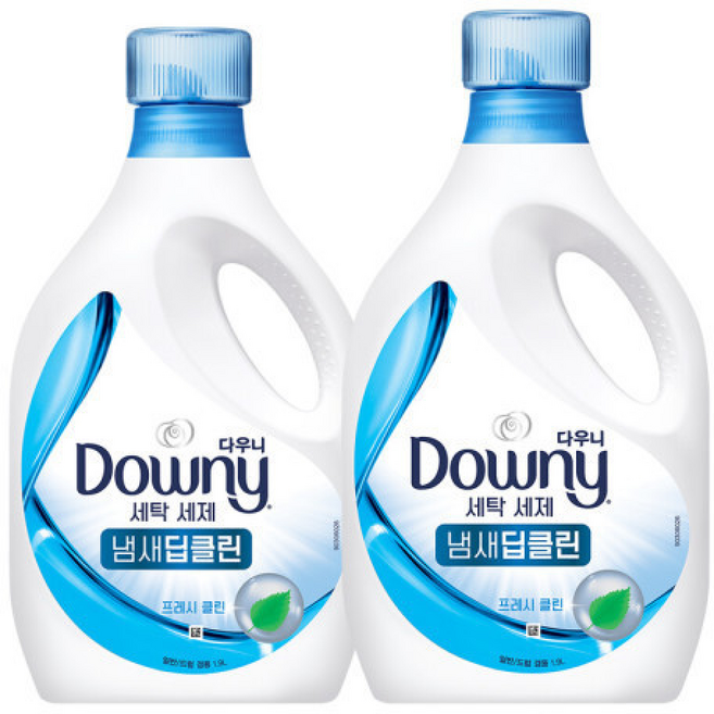 다우니 프리미엄 세탁세제 액체형 냄새딥클린 프레시클린 x2, 1.9L, 1개입