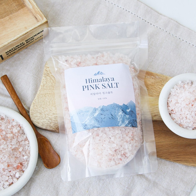 히말라야 핑크솔트 핑크소금 천연암염100% 굵은소금, 1개, 300g