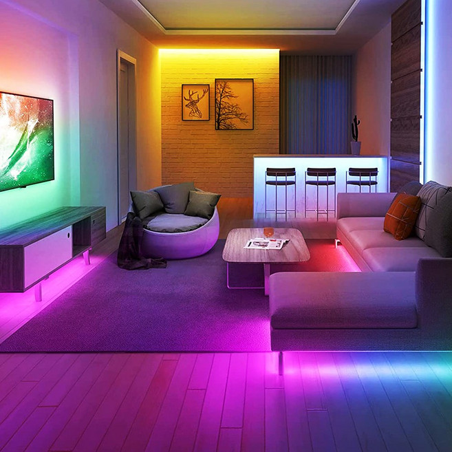 비상 PC 모니터 간접등 무드등 USB RGB 붙이는 LED바 줄조명, 비상 간접조명 LED바, 1.LED바2m, 1개