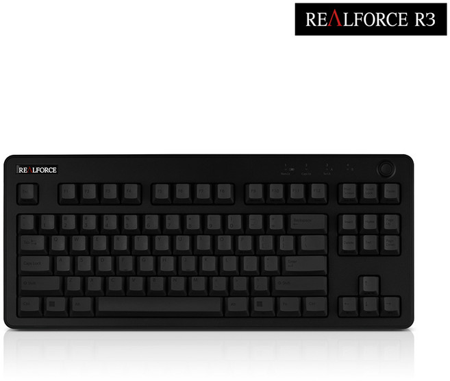 리얼포스 R4 블랙 [국내배송] APC 저소음 텐키리스 토프레 키보드, WINDOWS, R4HD11, 무접점, 45g