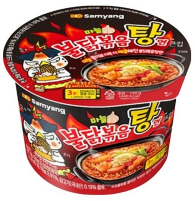 삼양 불닭볶음탕면 큰컵 120g, 3개