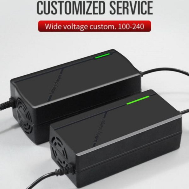 호환 HD LED 60V 20AH 납산 AGM 젤 SLA VRLA 배터리 충전기 AC110V-220V DC 74V 스쿠터 ebike 전자 모터 자, 04 미국