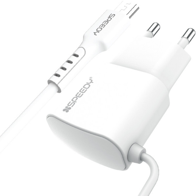 스피디 5V 1A 저속 USB 충전기 케이블 일체형 어댑터 군부대 군인, 1개, 5핀