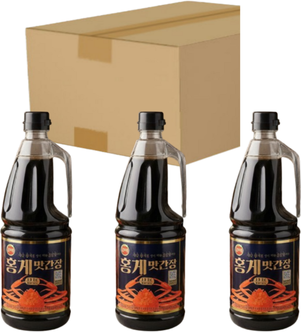 진미 홍게맛간장 1.8kg 대용량 프리미엄 홍게간장, 3개