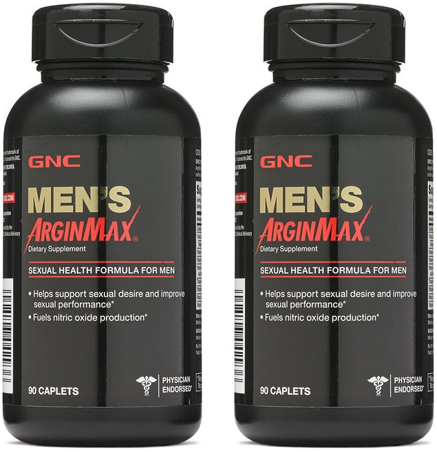 GNC 멘스 아르긴맥스 섹슈얼 헬스 포뮬러 캐플렛, 90정, 2개