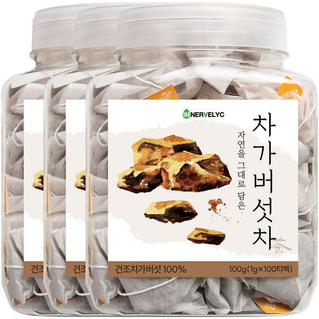 이너블릭 차가버섯차 1500만 티백 판매 돌파 PLA 친환경 필터, 3개, 1g