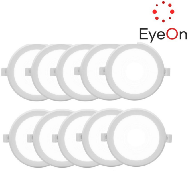 아이온 AS2년 4인치 다운라이트 12W 벌레방지 방습 아주밝음 플리커프리 주광/전구/주백, 10개, 주광색(하얀색)