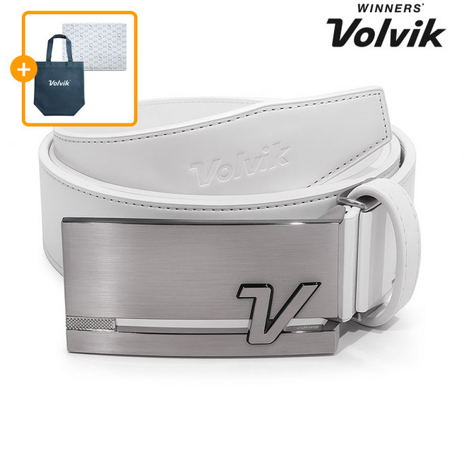 볼빅 2025 VBEP 로고 사틴 벨트, 1개, 화이트(선물포장)