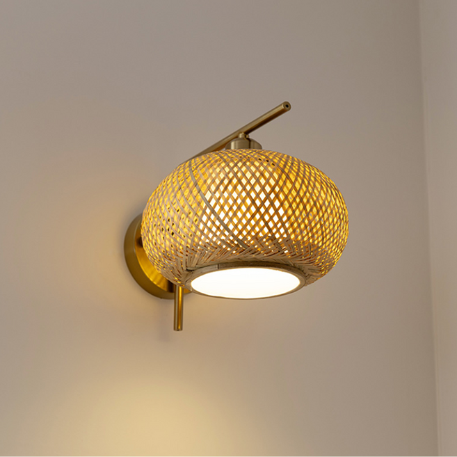 포유 노르 라탄 1등 벽등 계단 복도 카페 침실 인테리어 무드 조명 벽부등, 포유 노르 라탄 1등 인테리어 벽부등