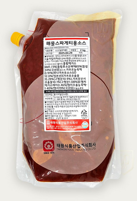 태원 해물스파게티용 소스 2kg, 1개