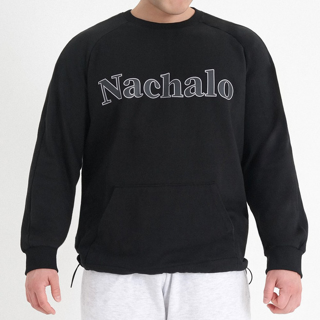 NACHALO 오버핏 스트링 맨투맨