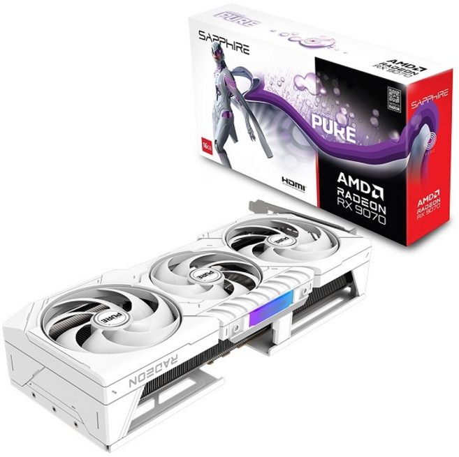 [SAPPHIRE] 라데온 RX 9070 PURE OC D6 16GB