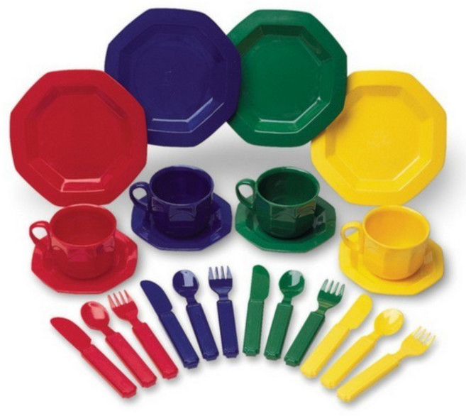 모형 음식접시세트/유아교육/어린이집/유치원/방과후수업, 1개, 혼합