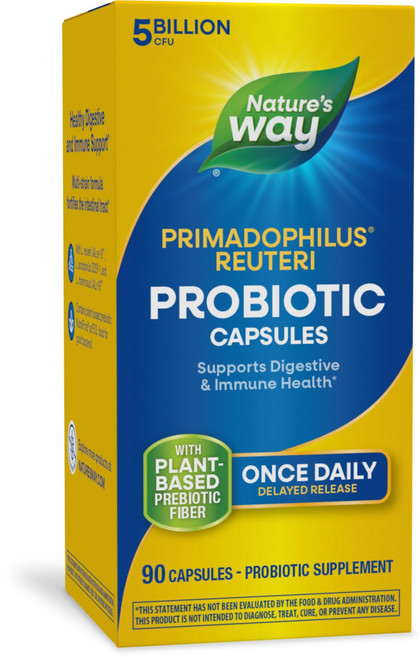 Nature's Way 然萃維 50億CFU羅伊氏乳酸桿菌素食膠囊, 90顆, 1罐