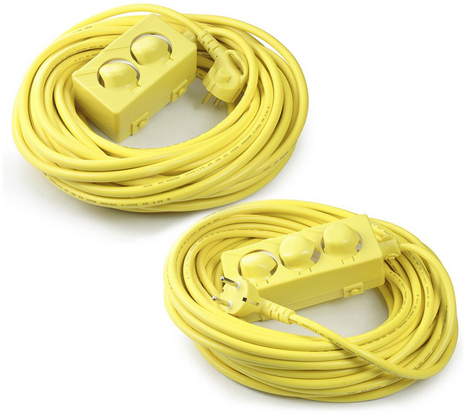 산업 야외 연장선 리드선 전기선 캠핑선 2구 3구 1.5SQ 2.5SQ, (I)산업연장선 3구 1.5 / 10호, 1개