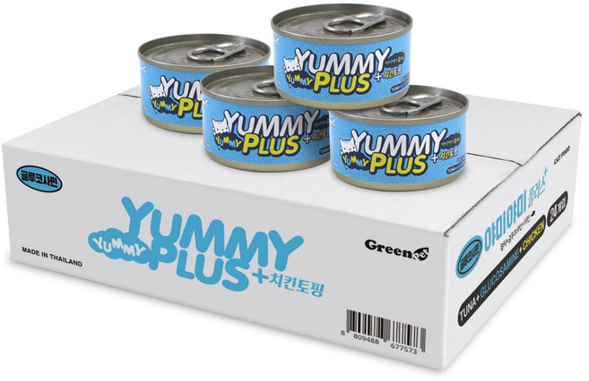 야미야미 플러스 치킨토핑, 24개, 80g, 글루코사민