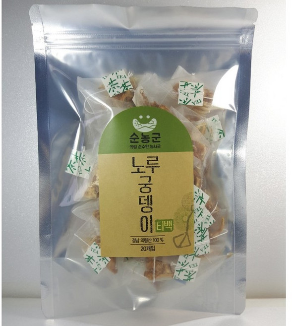 [들녘 표고농장] 산지직송 지하암반수로 키운 깨끗한 국내산 노루궁뎅이버섯차 50g 1통 순농군 농산물우수관리인증 GAP, 티백 (20EA), 1개